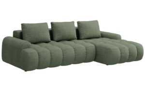 Cosmopolitan Design Zelená rozkládací pohovka Linz 275 cm