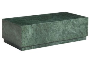 Kave Home Tmavě zelený mramorový konferenční stolek Sorein 100 x 50 cm