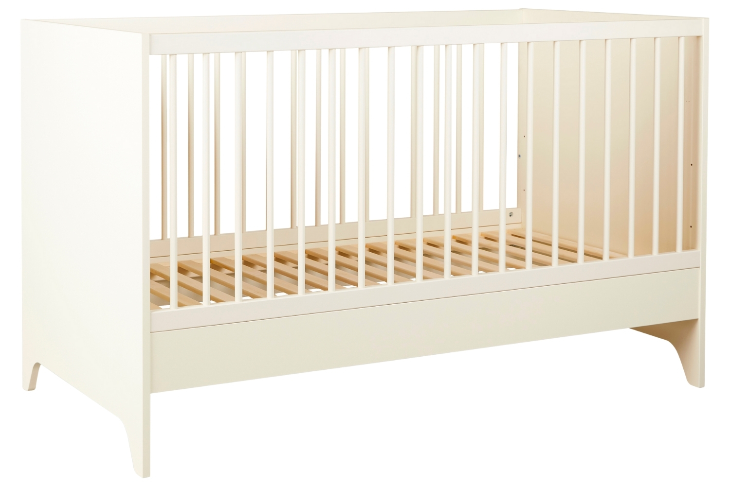 Světle žlutá dětská postýlka Quax Tsugi 70 x 140 cm