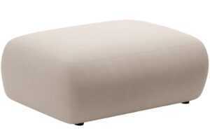 Micadoni Béžová sametová podnožka Kate 99 x 60 cm