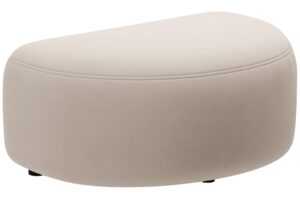 Micadoni Béžová sametová podnožka Kate II. 99 x 60 cm