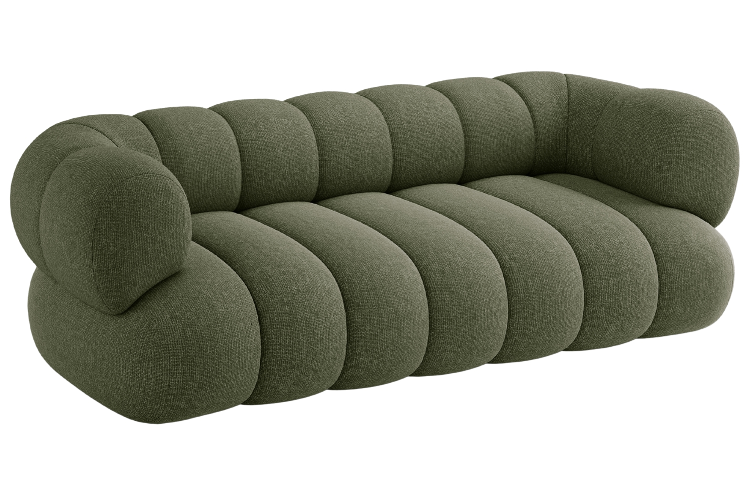 Cosmopolitan Design Zelená trojmístná pohovka Koge 210 cm