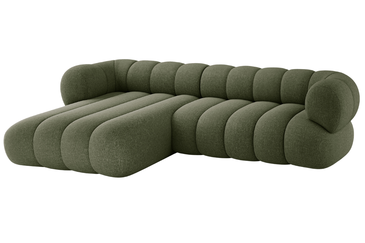 Cosmopolitan Design Zelená rohová pohovka Koge 270 cm