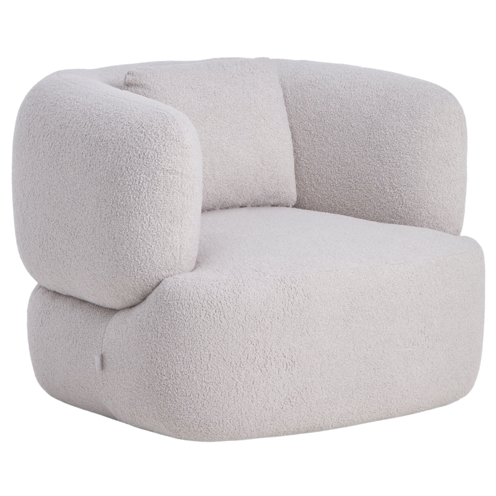 Kave Home Šedé bouclé křeslo Martina