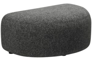 Micadoni Tmavě šedá podnožka Kate 99 x 60 cm