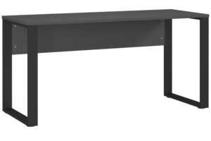 Germania Tmavě šedý pracovní stůl Adrano 150 x 60 cm s černou podnoží