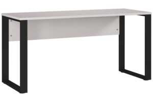 Germania Krémově bílý pracovní stůl Adrano 150 x 60 cm s černou podnoží