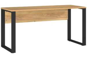 Germania Černý pracovní stůl Adrano 150 x 60 cm s dubovým dekorem