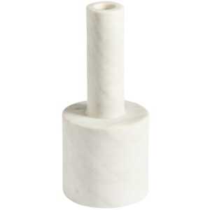 Kave Home Bílý mramorový svícen Zalvori 23 cm