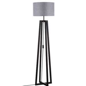 Nova Luce Šedá stojací lampa Artis 165 cm