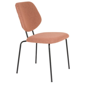 White Label Růžová jídelní židle ZELO