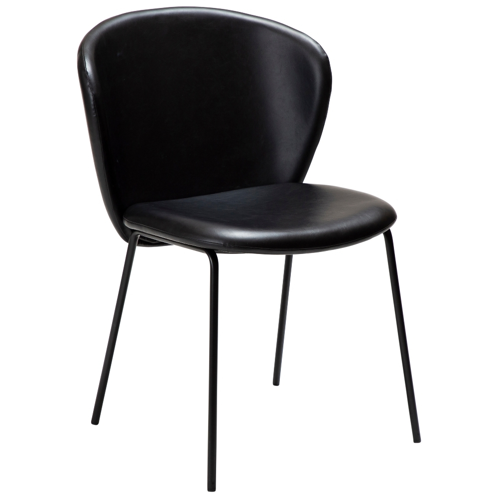 ​​​​​Dan-Form Černá koženková jídelní židle DAN-FORM Stay