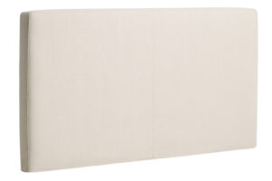 Kave Home Béžové čalouněné čelo k posteli Blok 160 cm