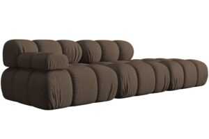 Micadoni Hnědá čtyřmístná pohovka Bellis 282 cm