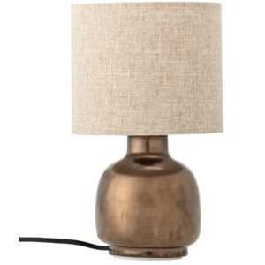 Bloomingville Bronzová keramická stolní lampa Agni
