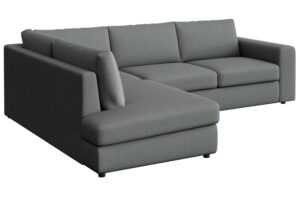 Rodier Šedá rohová pohovka Baga 297 cm