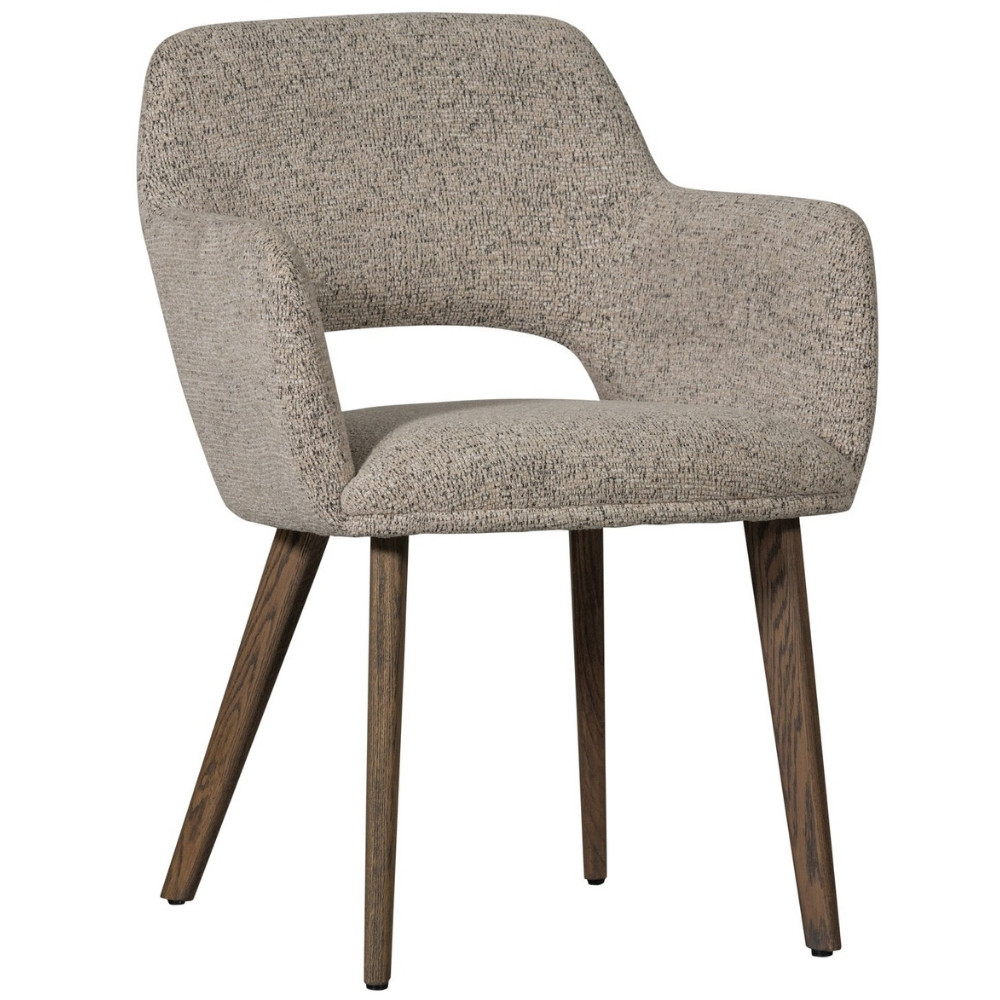 WOOOD Béžová čalouněná jídelní židle Murat