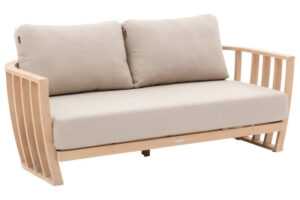 Hespéride Béžová dřevěná zahradní pohovka Lemindo 187 cm