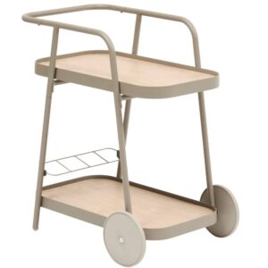 Hespéride Béžový zahradní servírovací stolek Easiness 76 x 50 cm