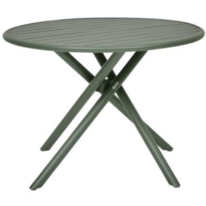 Hespéride Zelený kovový zahradní stůl Nebullia Ø 105 cm