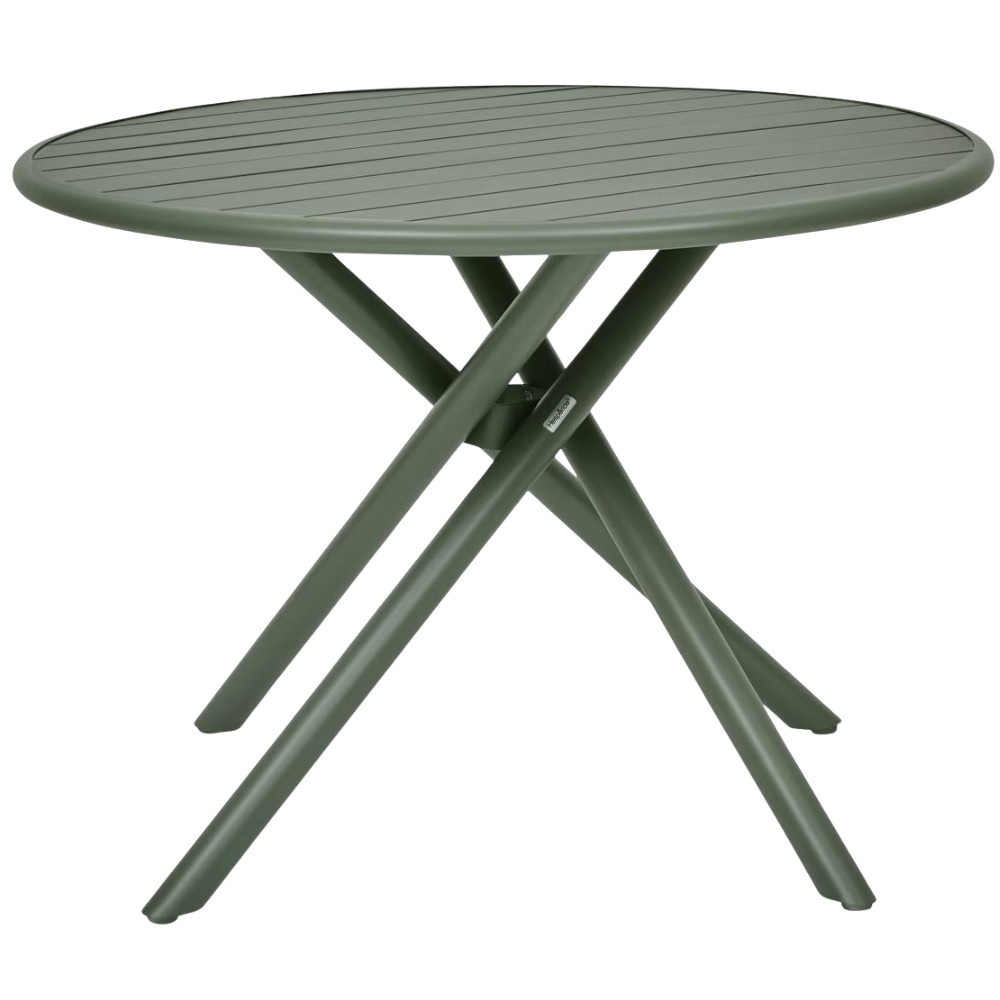 Hespéride Zelený kovový zahradní stůl Nebullia Ø 105 cm