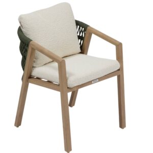 Hespéride Zelená kovová zahradní židle Mylore